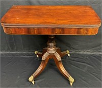 LOVELY 1800'S MAHOGANY GAMES TABLE - GREAT BASE