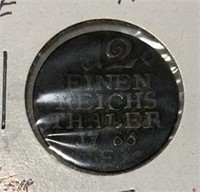 1768-E GERMANY-PRUSSIA (1/2-THALER) COIN