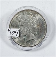 1923  Peace Dollar   AU