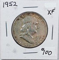 1952  Franklin Half Dollar   XF