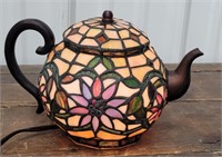 Tiffany style teapot light