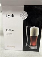 JOYJOLT CALLEN 4 BEER GLASSES