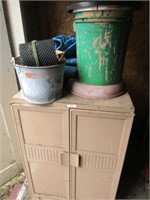 Cabinet with contents
