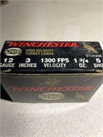 Box of Winchester 12 gauge high velocity turkey