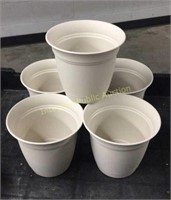 5ct 6in Planters with attached saucers