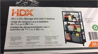 HDX 28 x 15in 4-Shelf Storage Unit
