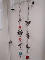 2 wind chimes / candle holders