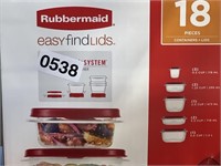 RUBBERMAID EASY FIND LIDS CONTAINER SET