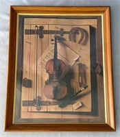 Framed Print of Violin 18x23