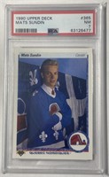 1990 Upper Deck #365 Mats Sundin PSA 7 Sports Card