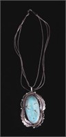 Navajo Liquid Silver & Turquoise Necklace