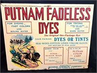 RARE PUTMAN FADELESS FABRIC DYE STORE DISPLAY RACK