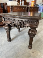 AMAZING ORNATE SQUARE END TABLE