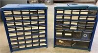 Lot of 2 Parts Cabinets w/ Contents