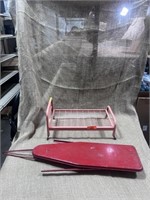 doll bed and doll ironing board