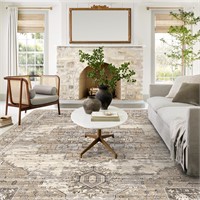 Washable 8x10 Area Rugs - Large Rugs for Living