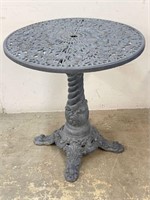 Ornate Floral Cast Iron Bistro Table