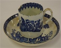 18th century English coffee cup and saucer