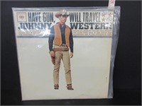 RARE JOHNNY WESTERN "HAVE GUN WILL TRAVEL" ALBUM