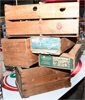 Assorted Vintage Crates