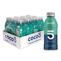 COCO5 All Natural Coconut Water | Coconut, 12 Pack