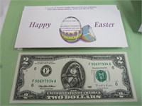 1995 $2 Bunny Rabbit Bill - Crisp