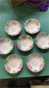 7 Franciscan Dessert / ice cream bowls. Appears