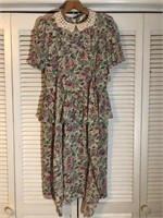 VINTAGE NOS STUART ALAN FLORAL DRESS SIZE 8