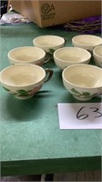 8 Franciscan cups, no apparent chips