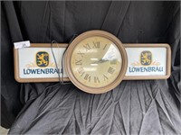 Lowenbrau bar clock