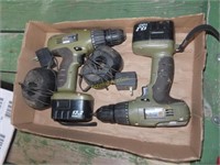 2 Craftsman battery operated drills.