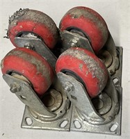 (4) Heavy Duty Castors