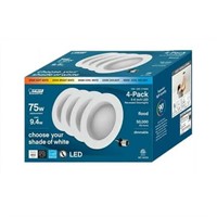 Feit 75W LED Recessed Downlight  4 Pack