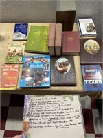 12 old books Texas History Old West 2 are SIGNED