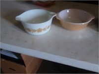 2 NICE BOWLS -- 1 IS PYREX