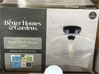 BETTER HOME GARDENS FLUSHMOUNT LIGHT RETAIL $40