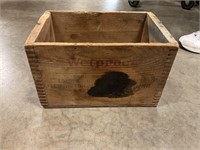 Wet proof wood crate