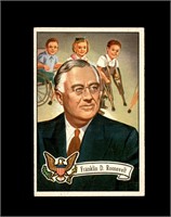 1956 Topps US Presidents #34 Franklin Roosevelt EX