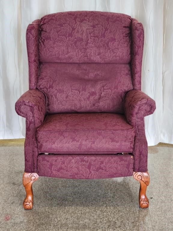 RECLINING WING BACK ARM CHAIR