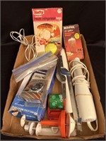 Assorted kitchen utensils and more