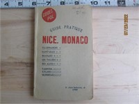 Vintage Guide Pratique Nice Monaco Travel Book