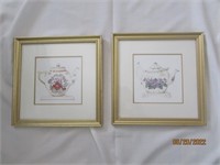 2 Teapot Pictures In Frames