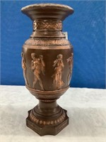 Large Ceramic Vase with Dancing Figures
