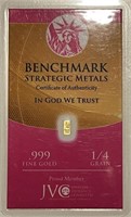 1/4 Grain Pure GOLD - Serial No. 406498