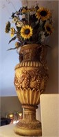 F - DECOR URN W/ SUNFLOWERS 5FT TALL (P16)