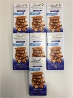 7 Lindt Swiss Classic Milk Bar w/Hazelnuts 150g/ea