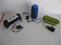 3 Bluetooth Speakers & Cables, Onn, Ijoy & Fugoo