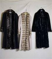 3 Fur Coats.  Sizes in Pictures.