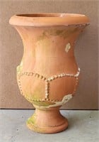 Pedestal Clay Flower Pot