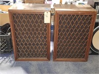 Set of Wooden Pioneer Box Speakers (25in)